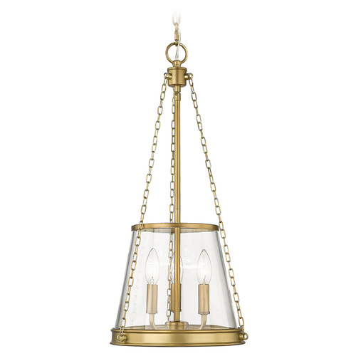 Z-Lite Prescott Rubbed Brass Pendant by Z-Lite 341P12-RB