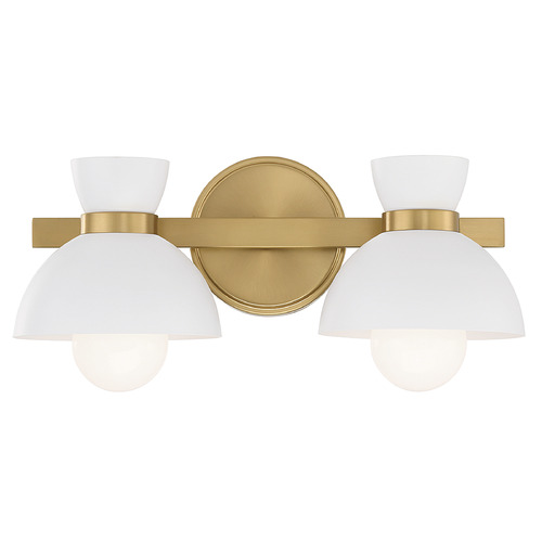 Meridian 16.50-Inch Bath Light in Natural Brass by Meridian M80074NB