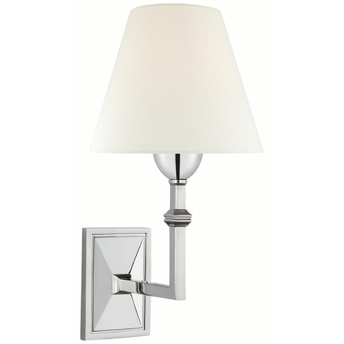 Visual Comfort Signature Collection Alexa Hampton Jane Polished Nickel Sconce