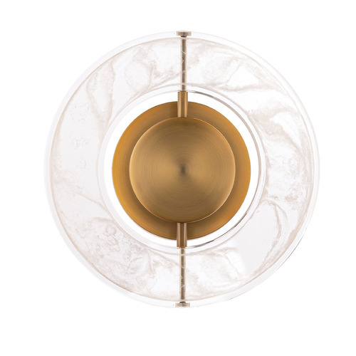 Modern Forms by WAC Lighting Cymbal 10-Inch LED Wall Sconce in Aged Brass by Modern Forms WS-62110-AB