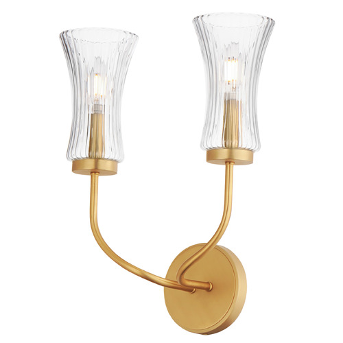 Maxim Lighting Camelot Natural Aged Brass Sconce