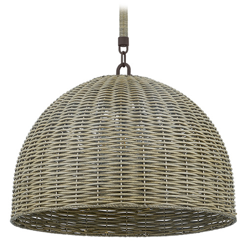 Troy Lighting Huxley Textured Bronze LED Outdoor Hanging Light