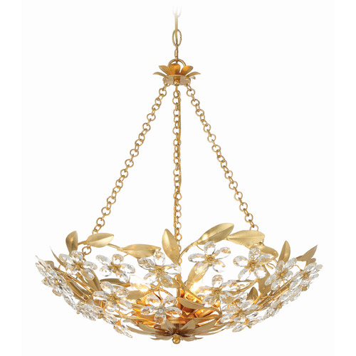 Crystorama Lighting Marselle Antique Gold Chandelier