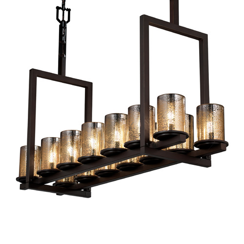 Justice Design Group Dakota Dark Bronze Island Light