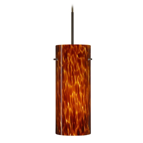 Besa Lighting Besa Lighting Stilo Bronze LED Mini-Pendant Light 1JT-412318-LED-BR