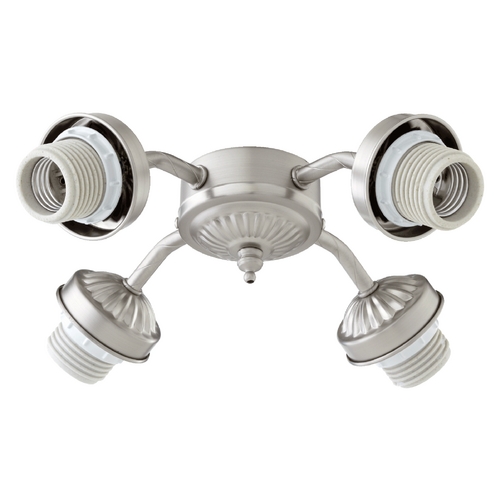 Quorum Lighting Satin Nickel Fan Light Kit by Quorum Lighting 2444-8065