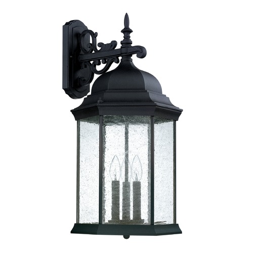 Main Street Black Outdoor Wall Light by Capital Lighting