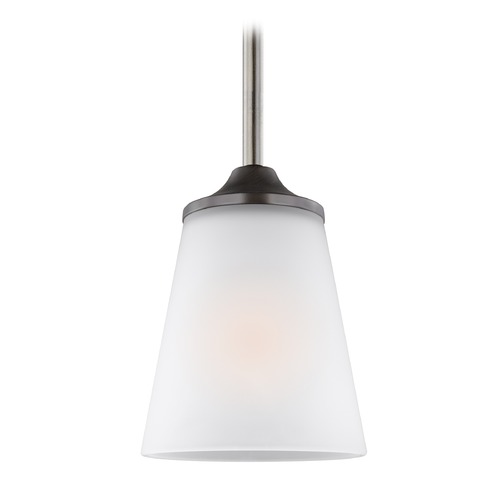 Generation Lighting Hanford Mini Pendant in Bronze by Generation Lighting 6124501-710