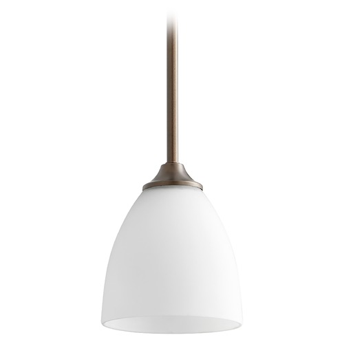 Jardin Oiled Bronze Mini Pendant by Quorum Lighting