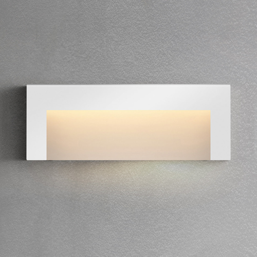 Taper 8-Inch Wide 12V LED Deck Sconce in Satin White by Hinkley Lighting