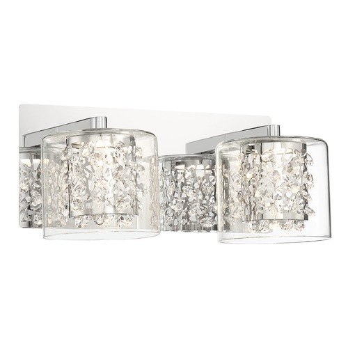 Wild Gems Chrome LED Bathroom Light by George Kovacs