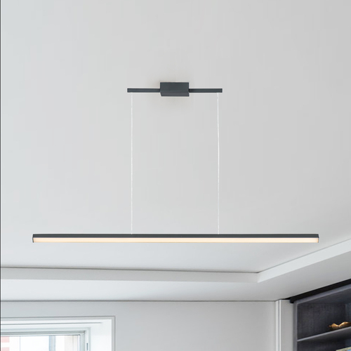 Hover 48-Inch LED Linear Pendant in Black by ET2 Lighting
