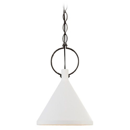 Visual Comfort Signature Collection Suzanne Kasler Limoges Medium Pendant in Rust by Visual Comfort Signature SK5362NRPW