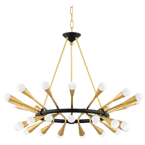 Corbett Lighting Aries Vintage Polished Brass & Deep Bronze LED Chandelier