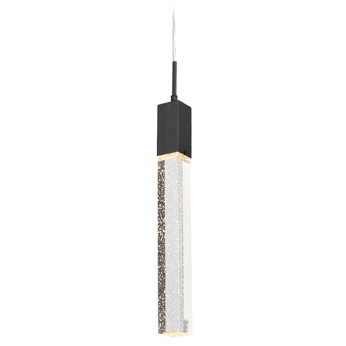 Original Glacier Matte Black LED Mini Pendant by Avenue Lighting