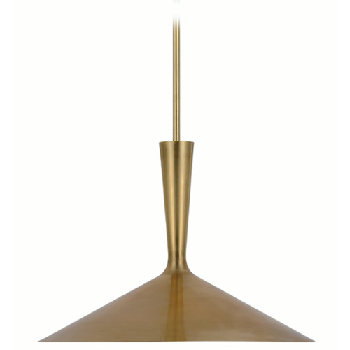 Visual Comfort Signature Collection Aerin Rosetta Pendant in Antique Brass by Visual Comfort Signature ARN5541HAB