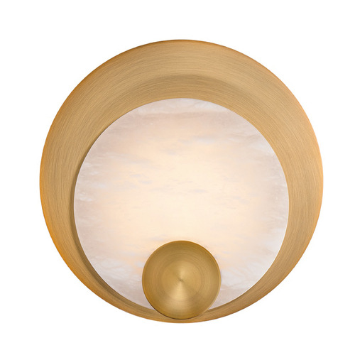 Rowlings 10-Inch LED Alabaster Wall Sconce in Brass by Modern Forms