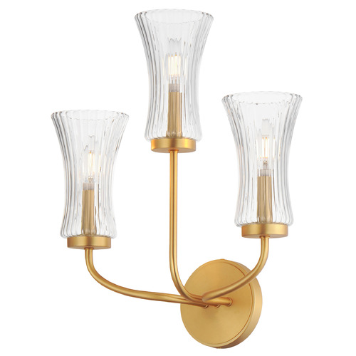 Maxim Lighting Camelot Natural Aged Brass Sconce