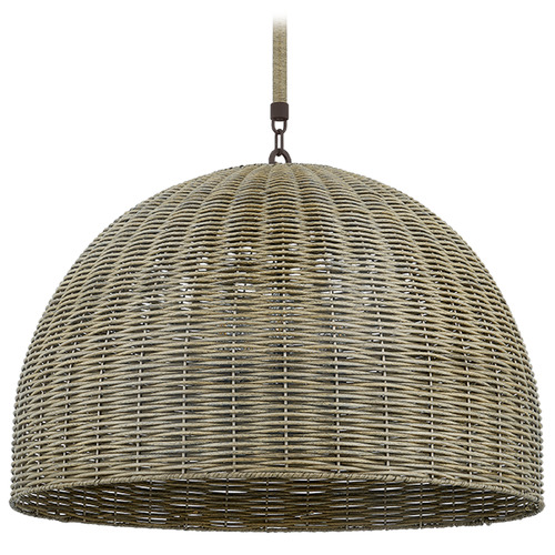 Troy Lighting Huxley Textured Bronze LED Outdoor Hanging Light