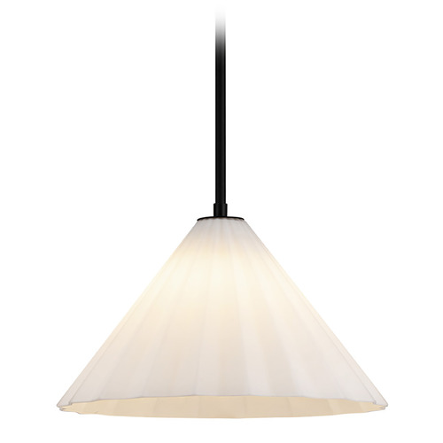 Alora Lighting Serena Matte Black Pendant Light with Conical Shade