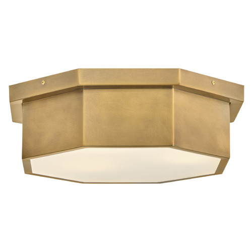 Hinkley Facet Heritage Brass LED Flushmount Light