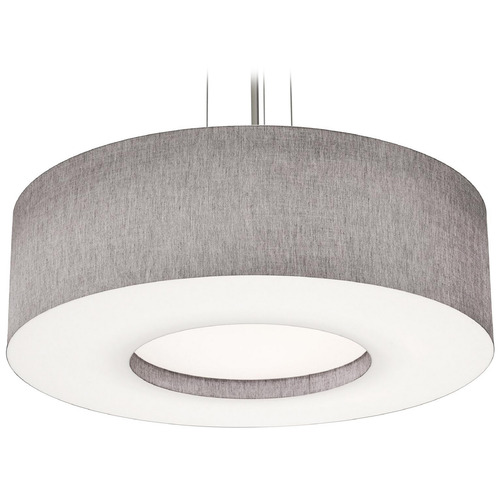 Afx Lighting Montclair Black LED Pendant Light with Drum Shade
