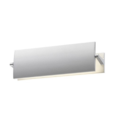 Aileron Bright Satin Aluminum LED Sconce by Sonneman Lighting
