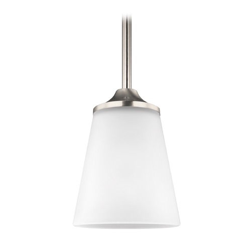 Hanford Mini Pendant in Brushed Nickel by Generation Lighting