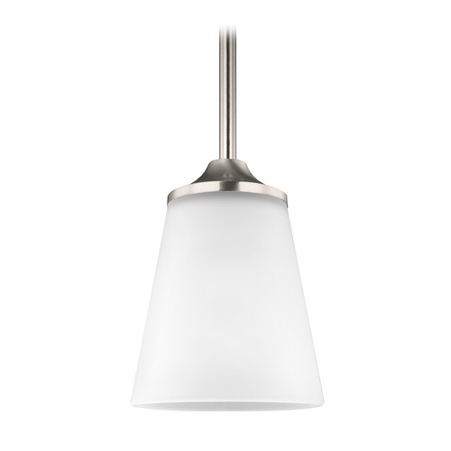 Generation Lighting Hanford Mini Pendant in Brushed Nickel by Generation Lighting 6124501-962