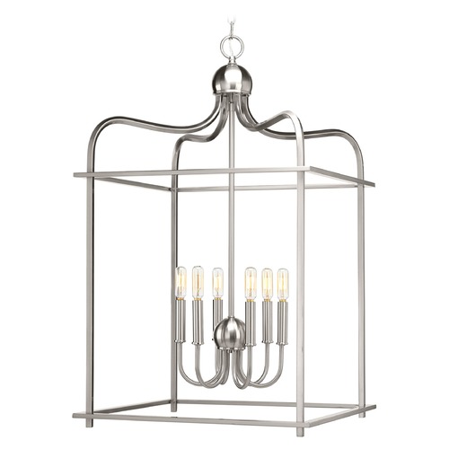 Assembly Hall Brushed Nickel Pendant by Progress Lighting