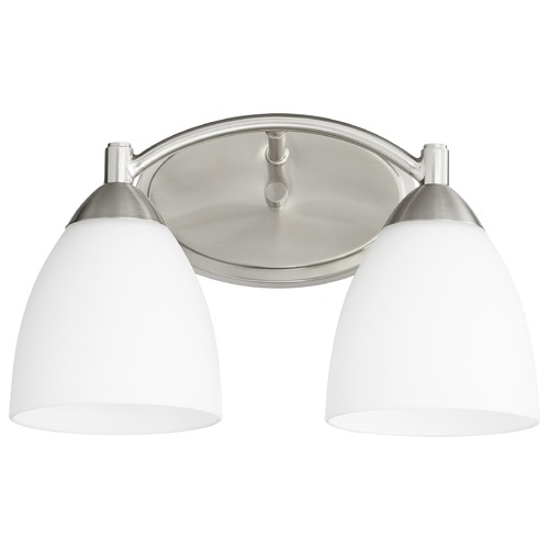 Barkley 14-Inch Bath Light in Satin Nickel by Quorum Lighting