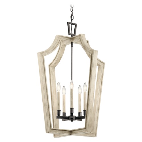 Kichler Lighting Botanica 34.25-Inch High Anvil Iron Chandelier by Kichler Lighting 44262AVI