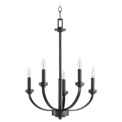 Reyes Noir Chandelier by Quorum Lighting