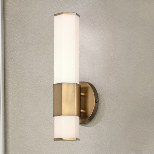 Facet Heritage Brass LED Sconce by Hinkley Lighting