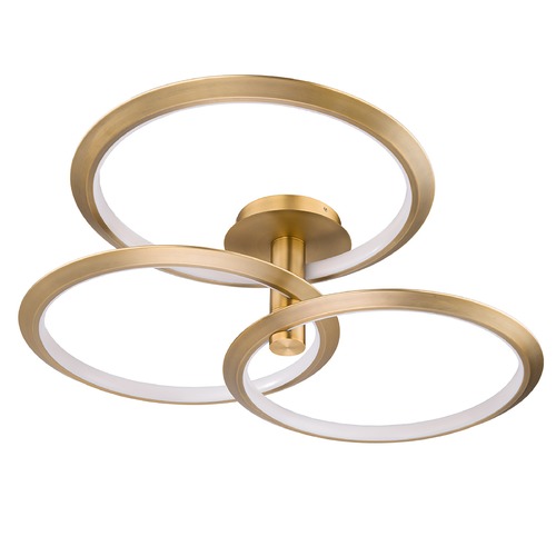 WAC Lighting Solaris Aged Brass LED Pendant by WAC Lighting PD-94940-AB