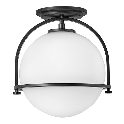 Hinkley Somerset Small Semi-Flush Mount in Black by Hinkley Lighting 3403BK