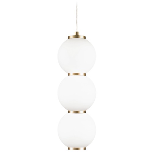 Dango Oxidized Gold LED Pendant by Matteo Lighting