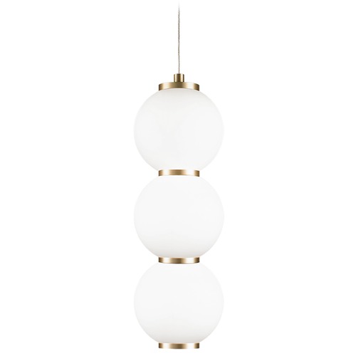 Matteo Lighting Dango Oxidized Gold LED Pendant by Matteo Lighting C82402OG