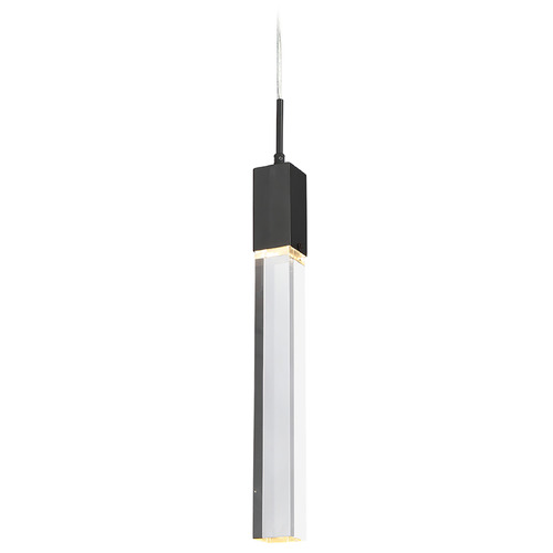 Avenue Lighting Original Glacier Matte Black LED Mini Pendant by Avenue Lighting HF1901-1-GL-BK-C