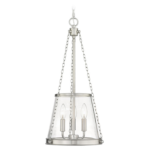 Z-Lite Prescott Brushed Nickel Pendant by Z-Lite 341P12-BN