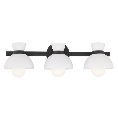 24.50-Inch Bath Light in Matte Black by Meridian
