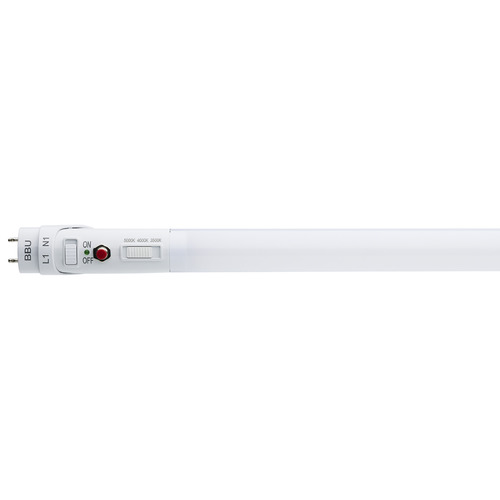 Satco Lighting 17W T8 3CCT 4-Ft Ballast Bypass with Battery Backup LED Bulb by Satco S11731