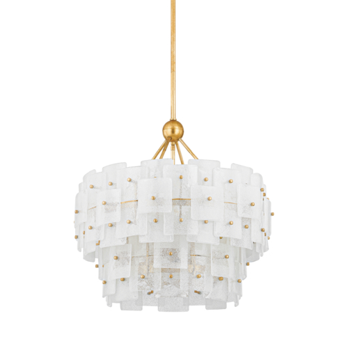 Jacik Drum Chandelier in Vintage Gold Leaf by Troy Lighting