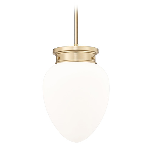 Z-Lite Gideon Modern Gold Mini-Pendant Light with Teardrop Shade