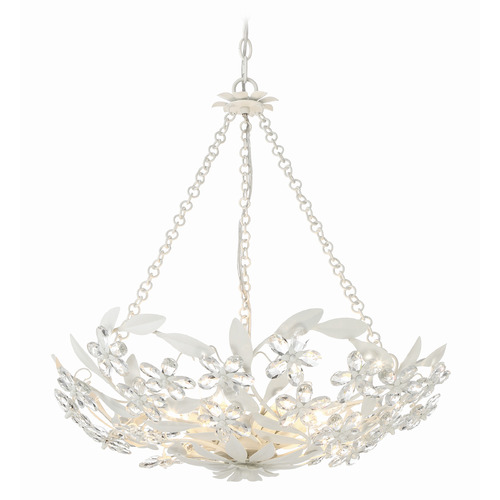 Crystorama Lighting Marselle Matte White Chandelier