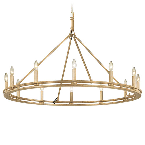 Troy Lighting Sutton Champagne Silver Leaf Chandelier