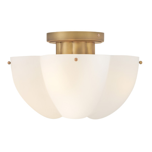 Hinkley Becca Heritage Brass LED Semi-Flushmount Light