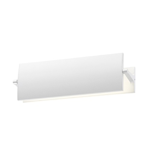 Aileron Textured White LED Sconce by Sonneman Lighting