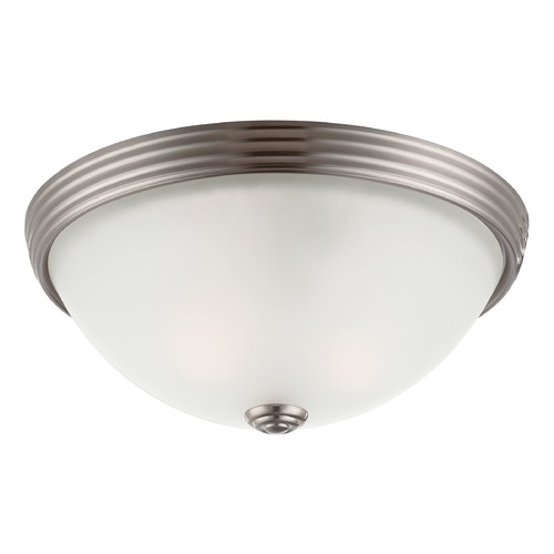 11-Inch Satin Nickel Flush Mount by Savoy House