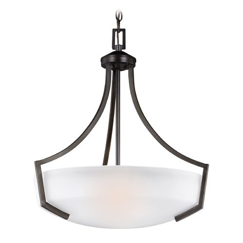 Generation Lighting Hanford 20.63-Inch Pendant in Bronze by Generation Lighting 6624503-710